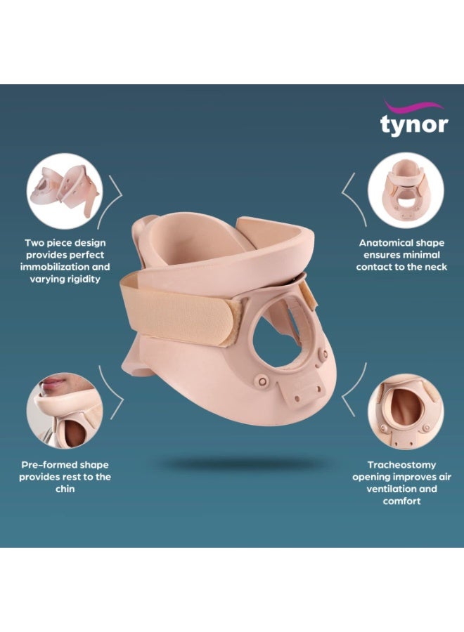 تاينور دعّامة الرقبة من TYNOR (طراز فيلادلفيا) - مادة Ethafoam، لون بيج، مقاس XL، قطعة واحدة - Image 4