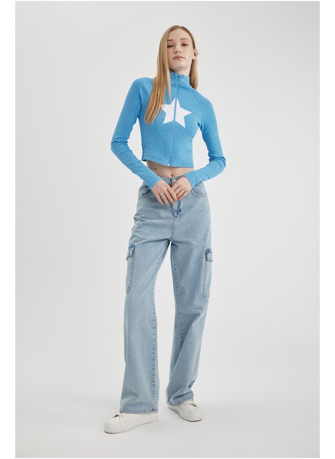DeFacto Woman Fitted Crew Neck Knitted Cardigan  - Image 3