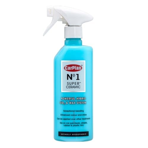 CarPlan No1 Super Ceramic Hybrid Ceramic Wax Spray Coating 21 Fl Oz  Advanced Si02 Paint Protection Forms a Water Beading Protective Barrier