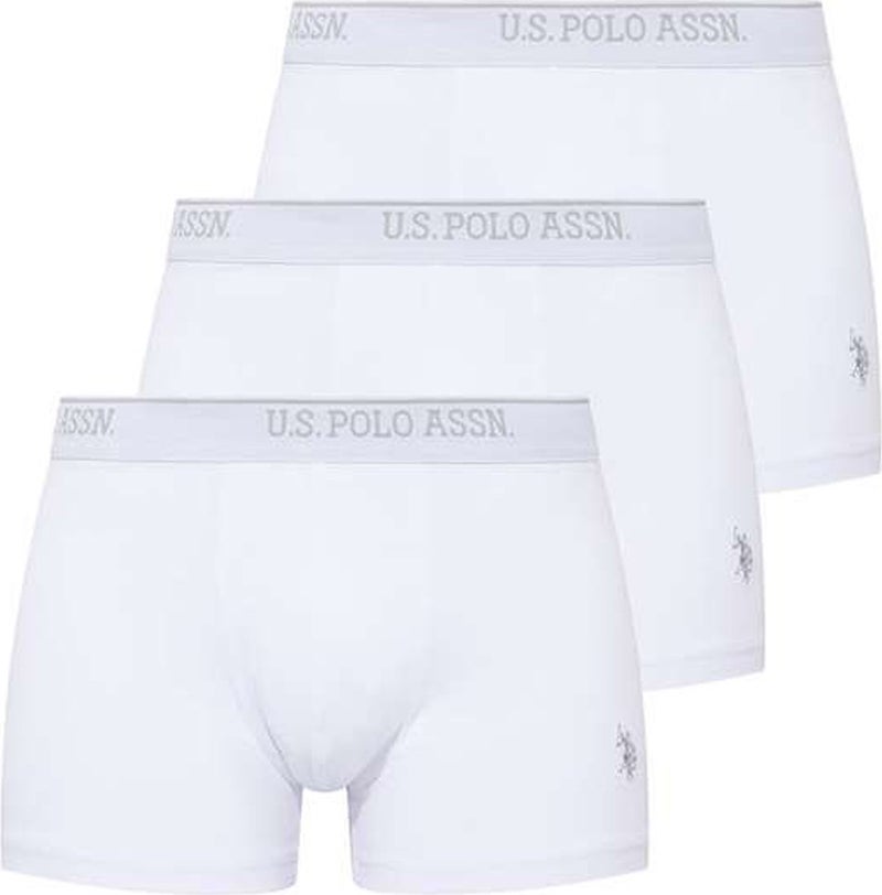 U.S. Polo Assn. 3-Pack Belt Brand Printed Embroidered Cotton Lycra Men's Boxers  - Image 2