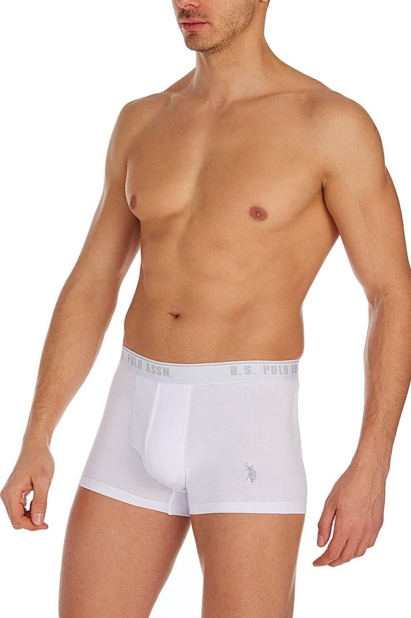 U.S. Polo Assn. 3-Pack Belt Brand Printed Embroidered Cotton Lycra Men's Boxers  - Image 4