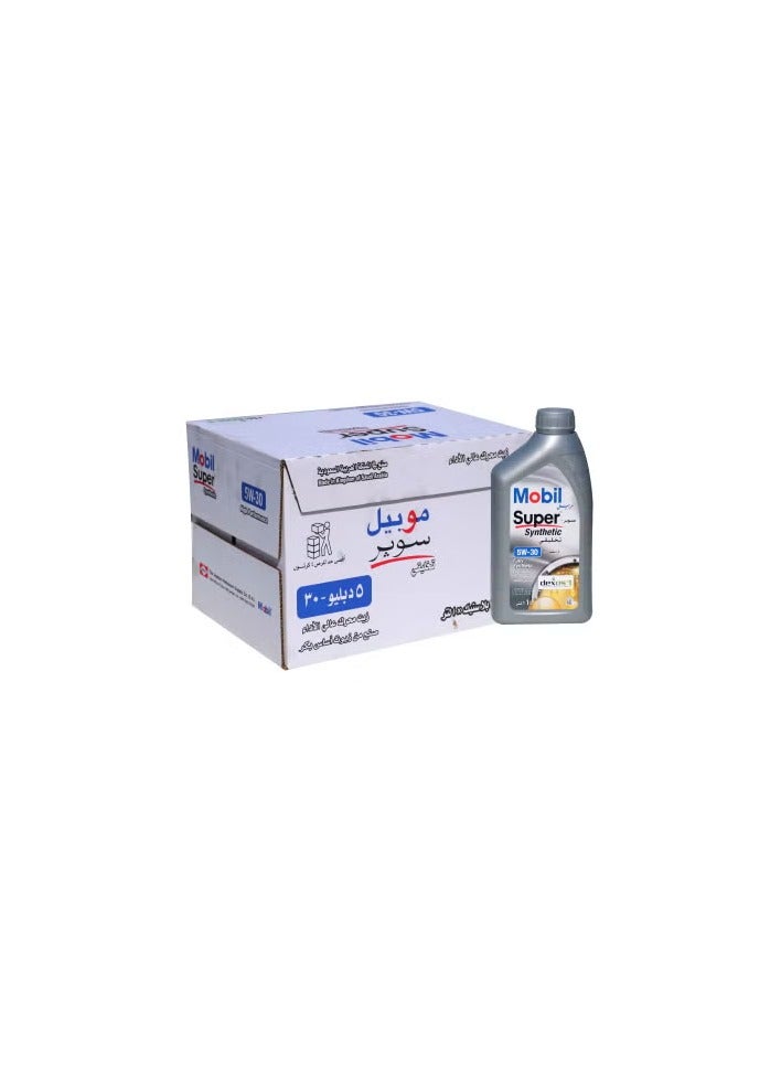 موبيل موبيل 5W30 سوبر 3000 / (كرتون 12 اتر) - Image 1