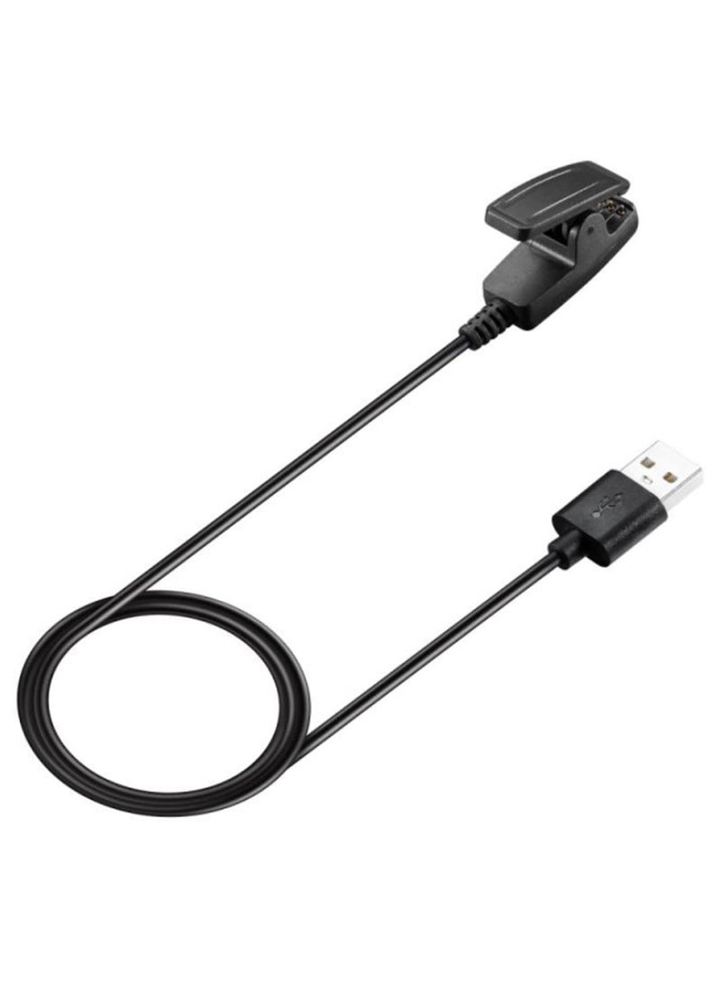 5V Charging Cable Data Clip Cradle Charger Compatible with Garmin Forerunner 235 230 630 735XT 35 30 Watch and Vivomove HR Approach S20 GPS Smartwatch  - Image 1