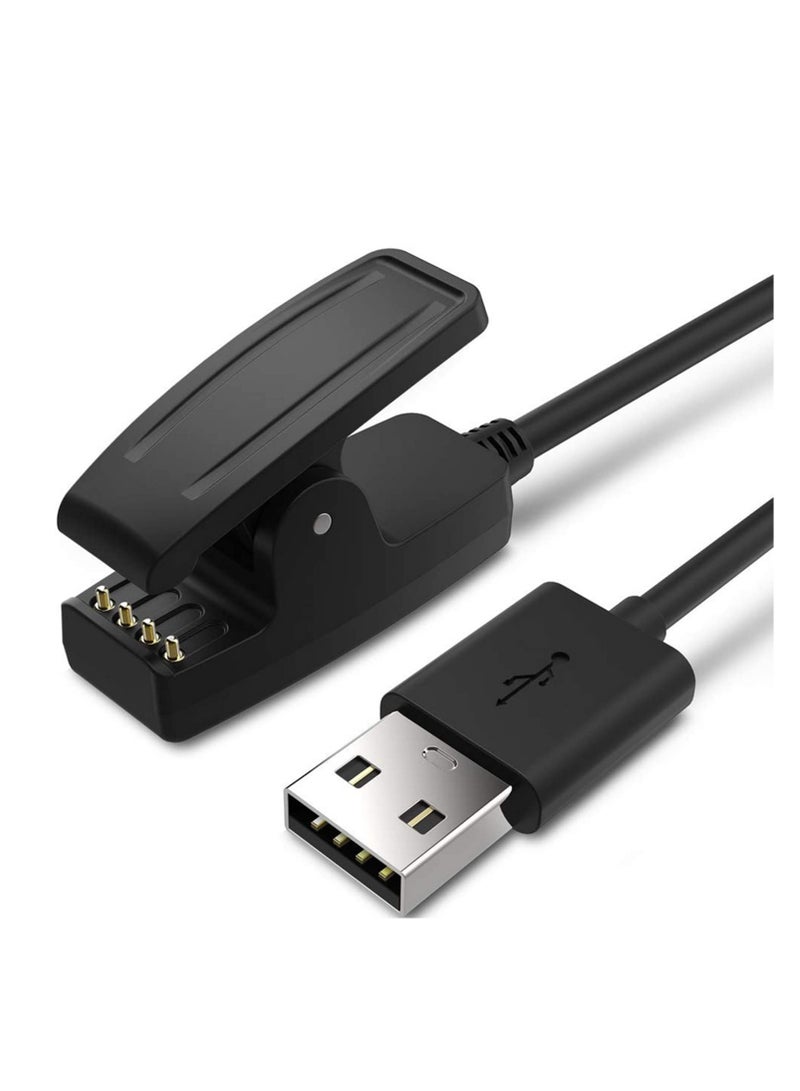 5V Charging Cable Data Clip Cradle Charger Compatible with Garmin Forerunner 235 230 630 735XT 35 30 Watch and Vivomove HR Approach S20 GPS Smartwatch  - Image 3