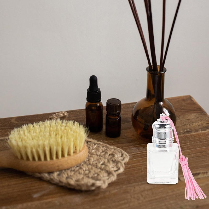 5 Pcs 7ml Glass Empty Perfume Roller Bottles with Tassels, Refillable Travel Essential Oil Roller Bottles for Aromatherapy and Fragrance, Small Portable Perfume Containers Random - Image 5