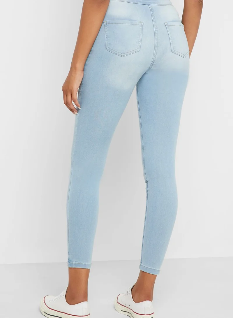 QUIZ Mid Wash Skinny Jeans