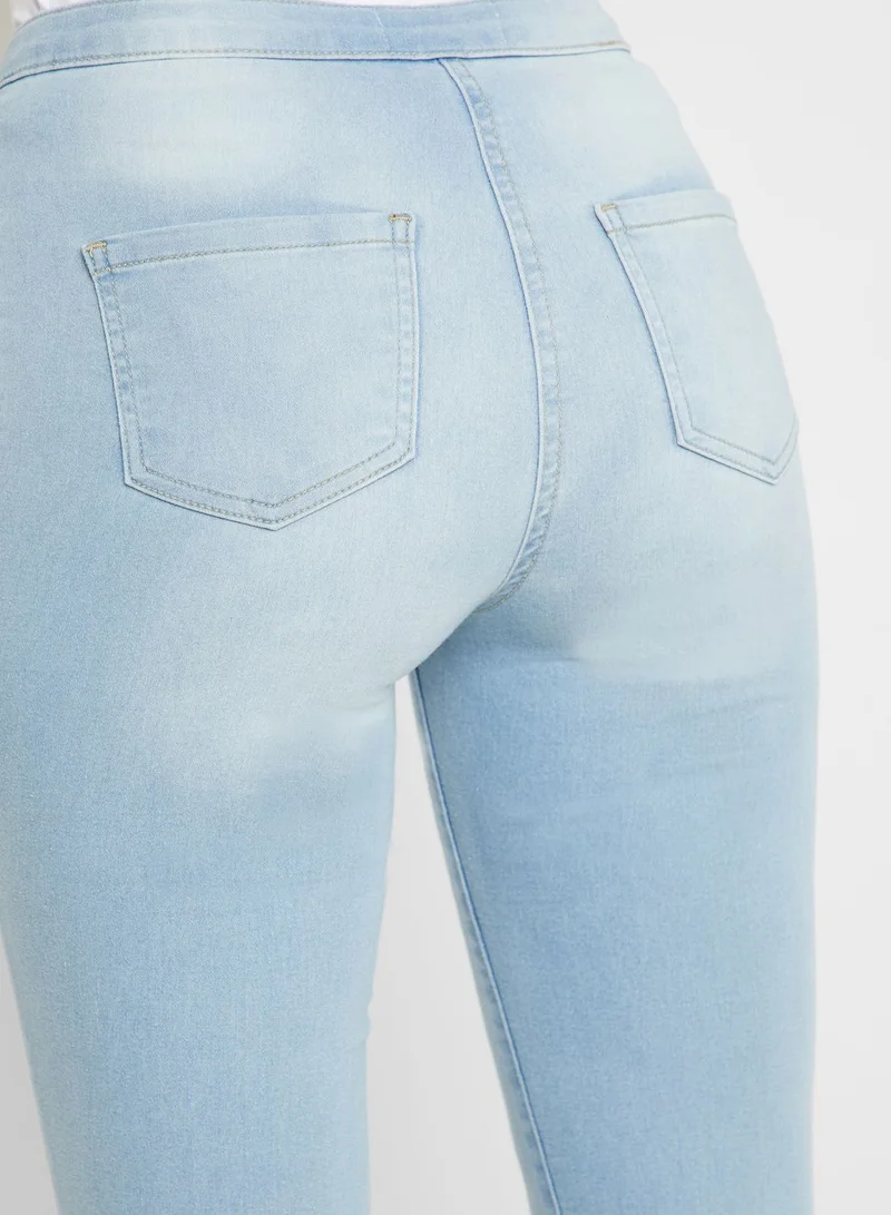 QUIZ Mid Wash Skinny Jeans