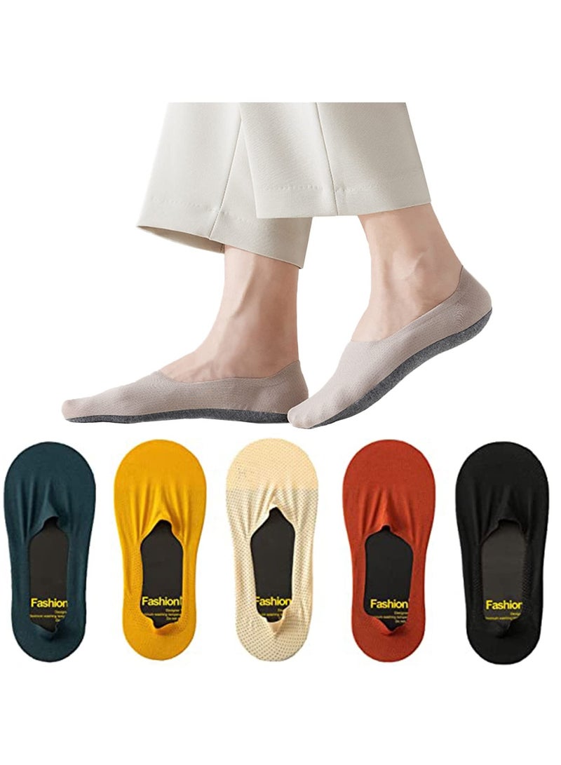 KASTWAVE 5 Pairs Women's No Show Socks - Non-Slip, Low Cut, Flat Invisible Socks, Perfect for Everyday Wear - Image 1