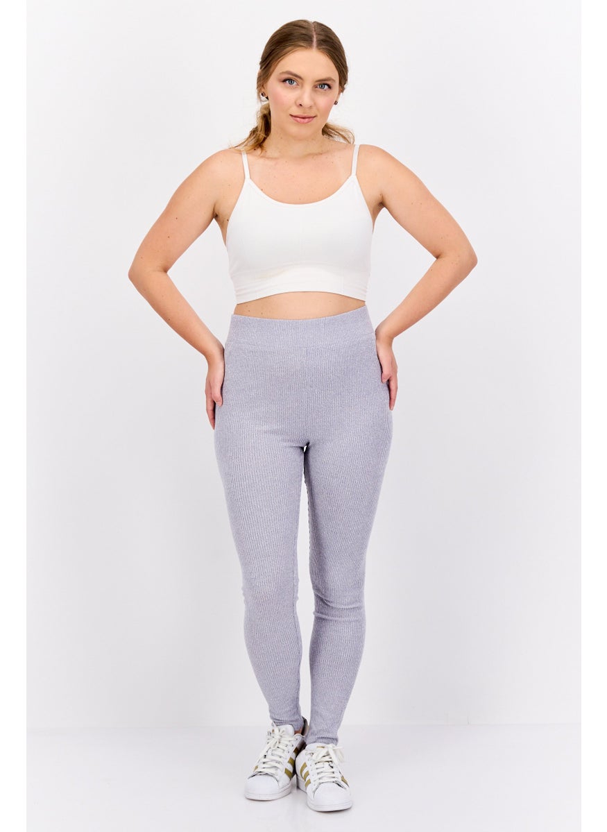 TRIUMPH - Women Textured Leggings, Lavender - Image 1
