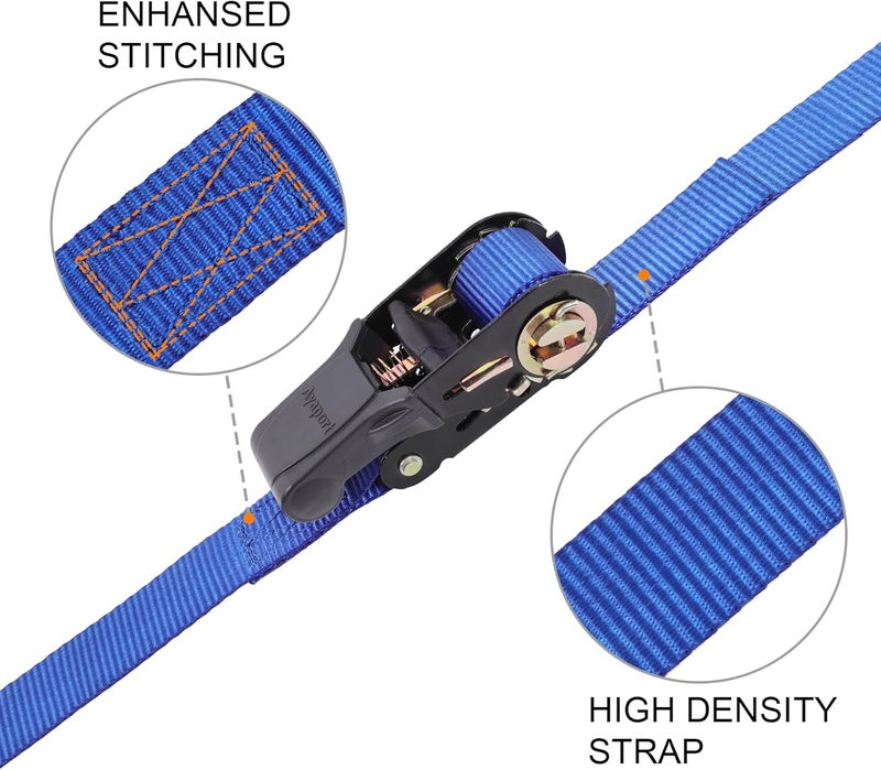 Ayaport Endless Ratchet Strap Ratcheting Tie Down Motorcycle Car Roof Rack Trailer Cargo Straps - Image 3