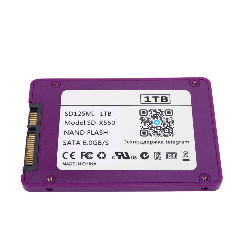 2.5-Inch Internal Solid State Drive: 550MB/s Read Write Speed - Fast Boot-Up 3D NAND Flash Drive for Desktops Laptops And All-In-One Computers - Image 1