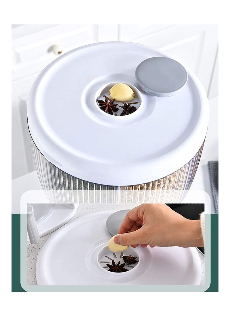 LA FIESTA - Rotatable 4 Grid Food Storage Container Food Dispenser 20 Kg Capacity - Image 1
