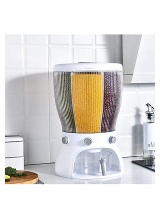 Rotatable 4 Grid Food Storage Container Food Dispenser 20 Kg Capacity - pzsku/Z4DBB88A4074B3B12BA7FZ/45/_/1658741907/c5eaa4af-1460-42c3-9f86-538aa0326687