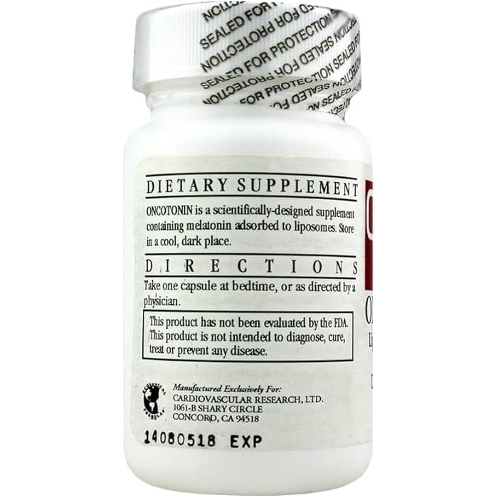 Ecological Formulas Oncotonin Melatonin 10 Mg 30 Caps - Image 3