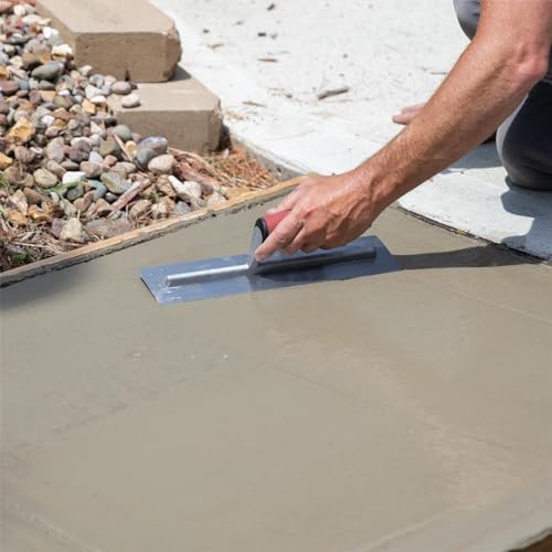 MARSHALLTOWN مجرفة إنهاء الخرسانة MARSHALLTOWN QLT، 12 × 4 بوصة شفرة فولاذية مقاومة للصدأ، مقبض ناعم، FT124SS - Image 2