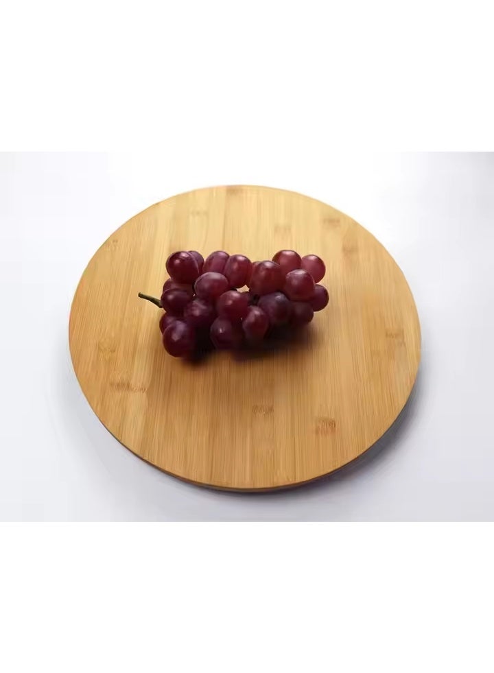 BARIQ.HOMES 360 Degree Lazy Susan Rotating Bamboo Turntable Organizer Tray - Image 5