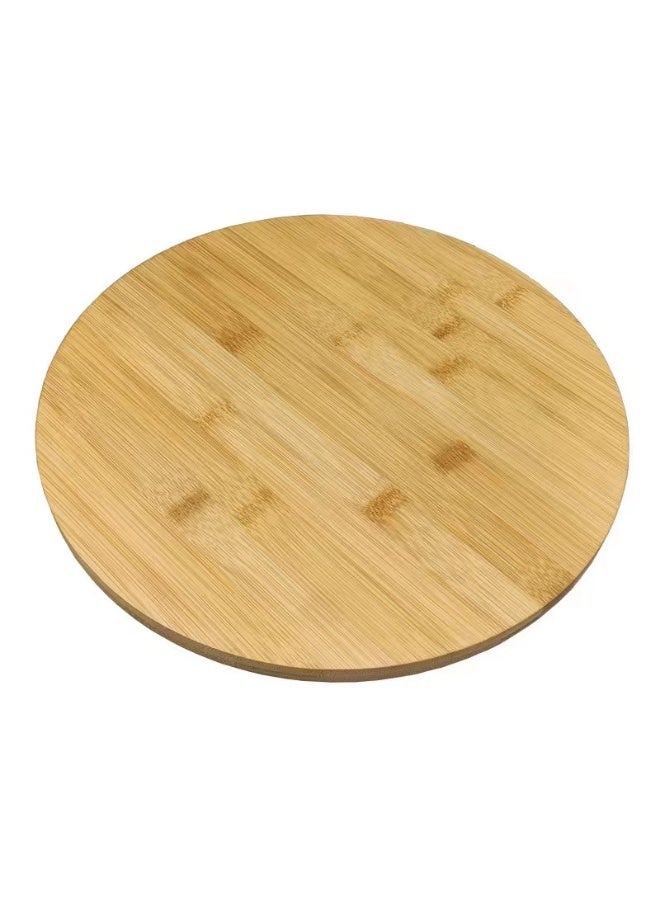 BARIQ.HOMES 360 Degree Lazy Susan Rotating Bamboo Turntable Organizer Tray - Image 1