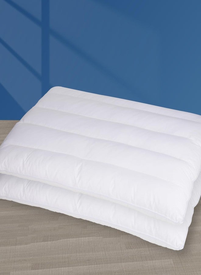 MINUPWELL 2 Packs Ultra Flat Pillows for Sleeping Thin, 7D High Support 2.5 inch Height Ultra Thin Pillows,Slim Bed Pillows for Stomach Sleeper,Queen Size -18x30 in - Image 1
