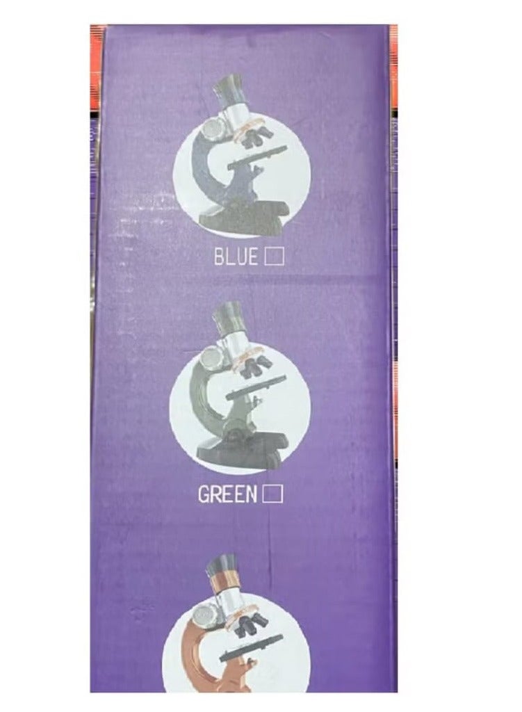 مجهر بيولوجي أحادي العين للأطفال المبتدئين بتركيز قابل للتعديل 100x1200x، مصنوع من بلاستيك ايه بي اس، يعمل بالبطارية (البطاريات غير متضمنة) 11.5×7.5×23 سم - Image 2