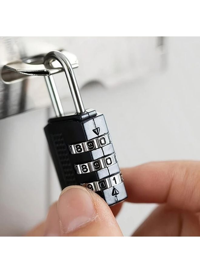 Black Mini Luggage Backpack With Alloy Digital Password Lock - Image 2