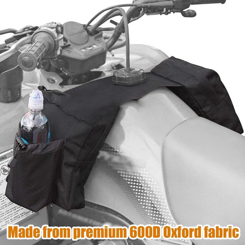 BELOMI ATV Tank Top Bag - Waterproof Motorcycle Saddlebags with Drink Pocket - Image 2