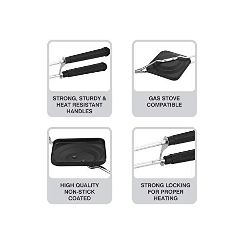 Attro Non-Stick Sandwich Gas Toaster Regular (Black) - Image 4