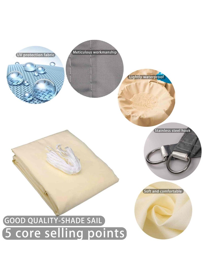 Aideli Sun Shade Sail 3×4M Heavy Duty 185GSM Waterproof UV Protection Canopy for Outdoor Garden Patio Backyard Terrace Balcony (Black) - Image 4