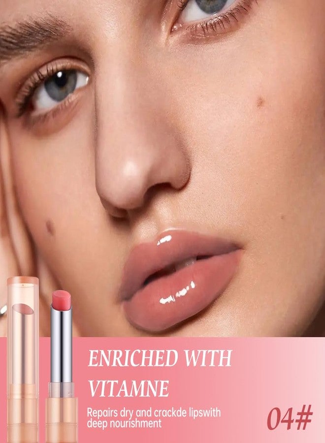 Hxssll Moisturizing Lip Balm – Hydrating Nourishing Lip Care with Natural Ingredients, Vitamin E & Shea Butter, Smooth Non-Sticky Tinted Lip Balm for Dry & Chapped Lips, Soft Glossy Lipstick for Daily Use 4# - Image 3