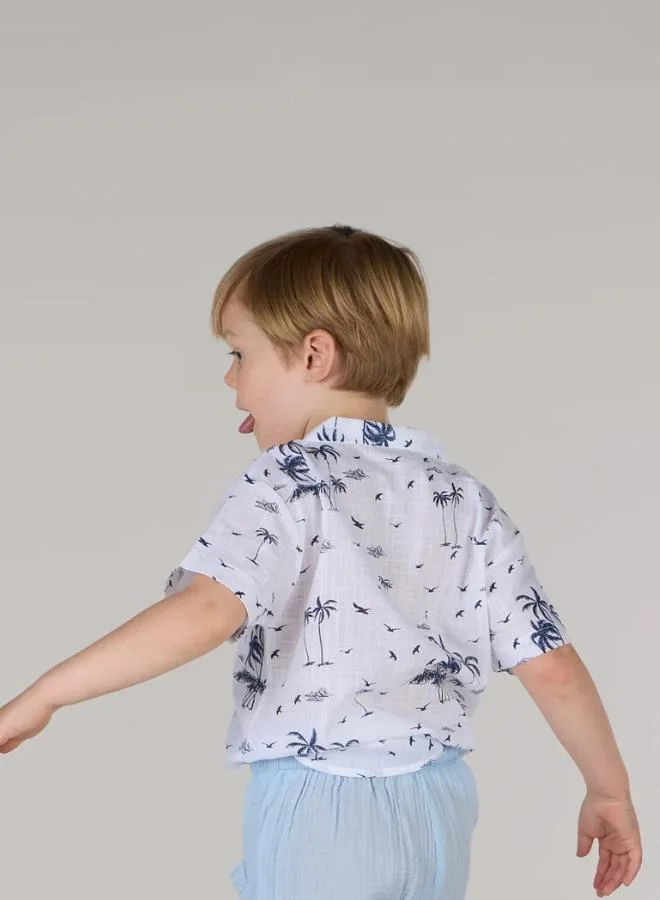 جاست نيتشر قميص أولاد بقصة مريحة من جون بالمز