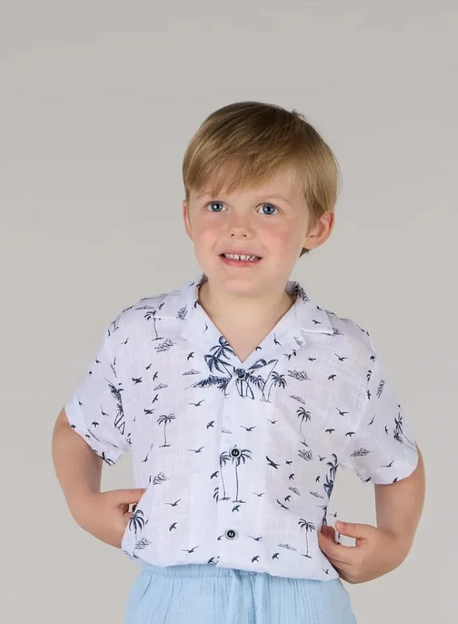 جاست نيتشر قميص أولاد بقصة مريحة من جون بالمز