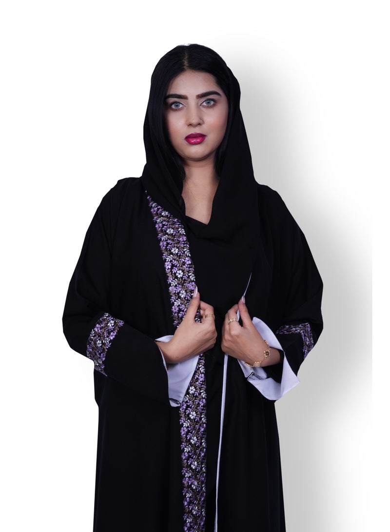 فاشون لاين عباية مطرزة ملكية - Image 5