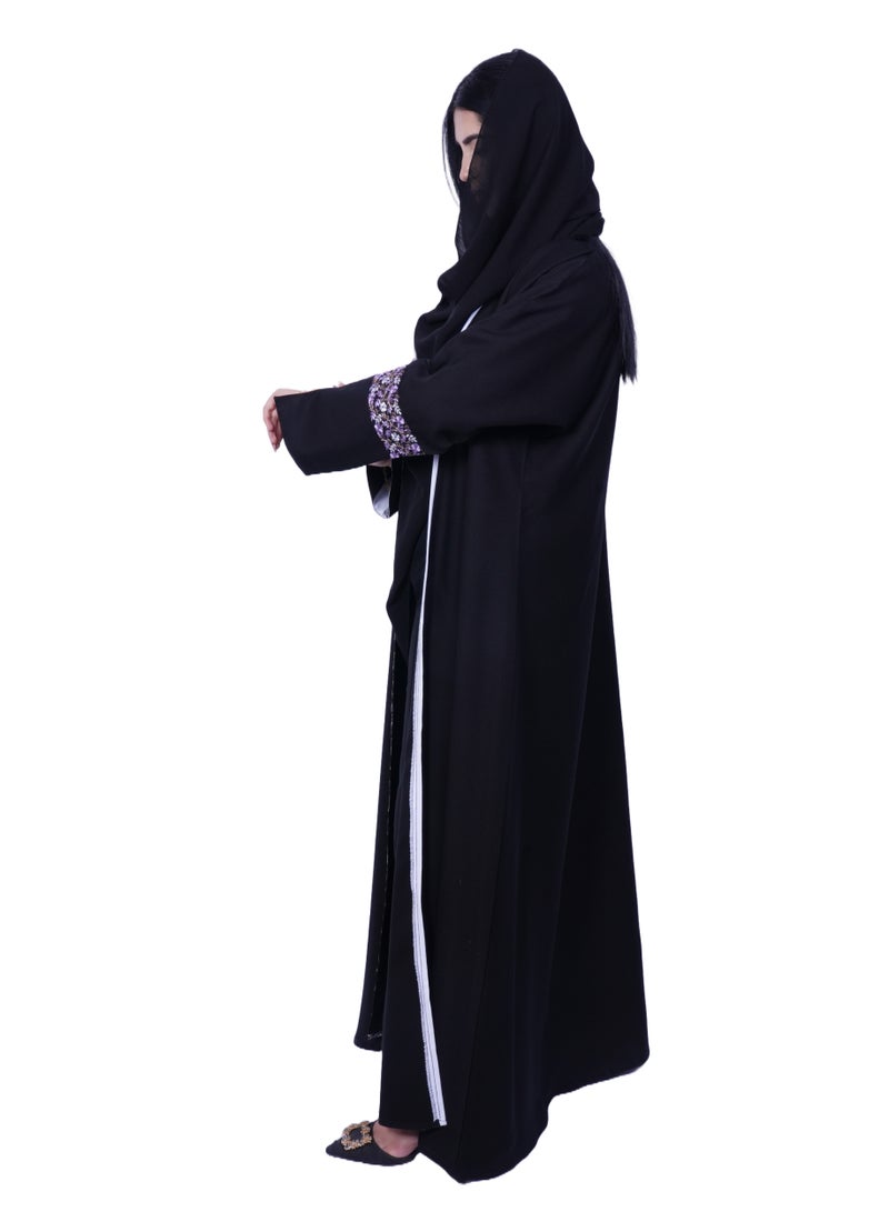 فاشون لاين عباية مطرزة ملكية - Image 4