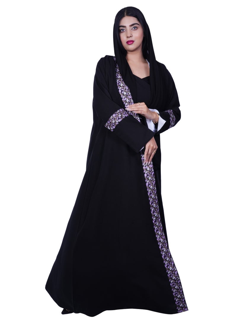 فاشون لاين عباية مطرزة ملكية - Image 2