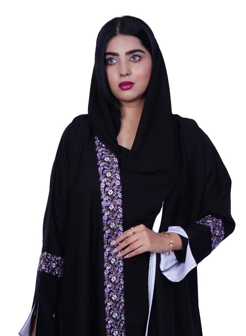 فاشون لاين عباية مطرزة ملكية - Image 3