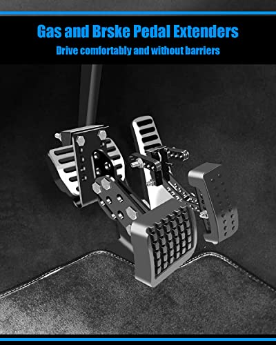 TADYAO Universal Gas and Brake Pedal Extenders for Short Drivers People, Adjustable Length and Angle Brake and Accelerator Pedals Extender for Car, Go Kart, Ride on Toys - Image 2