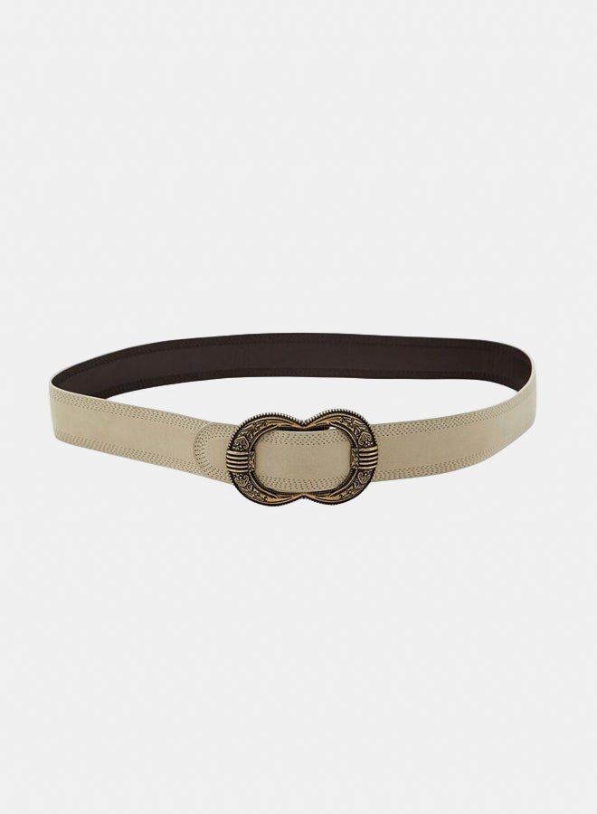 FOREVER 21 Etched Round Buckle Belt  - Image 1
