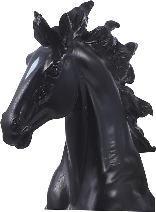 AWOKZA Statue Sculpture Figure Vintage Resin Horse Statues Figures Ornaments Horse Sculpture Craft Home Office Decoration Accessories (Standing Horse) - Image 3