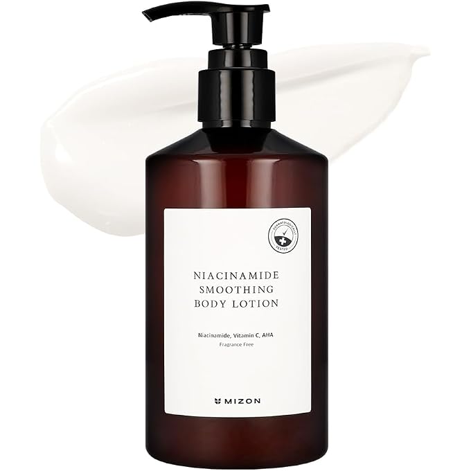 MIZON Niacinamide Smoothing Body Lotion - AHA, Vitamin C, Hyaluronic Acid, Smooth, Glowy skin, Mild exfoliation (300ml / 10.14 FL oz) - Image 1