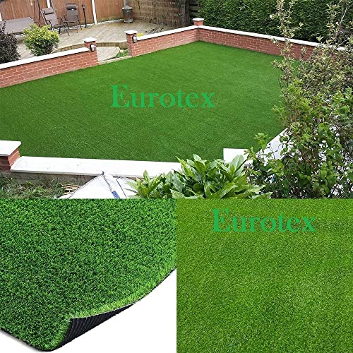 Eurotex 45 mm Artificial Grass Carpet Mat for Balcony, Lawn, Door, Soft Comfortable (PE & PP, Natural Green, 1.5 x 2 ft) - Image 2