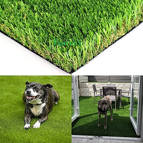 Eurotex 45 mm Artificial Grass Carpet Mat for Balcony, Lawn, Door, Soft Comfortable (PE & PP, Natural Green, 1.5 x 2 ft) - Image 5