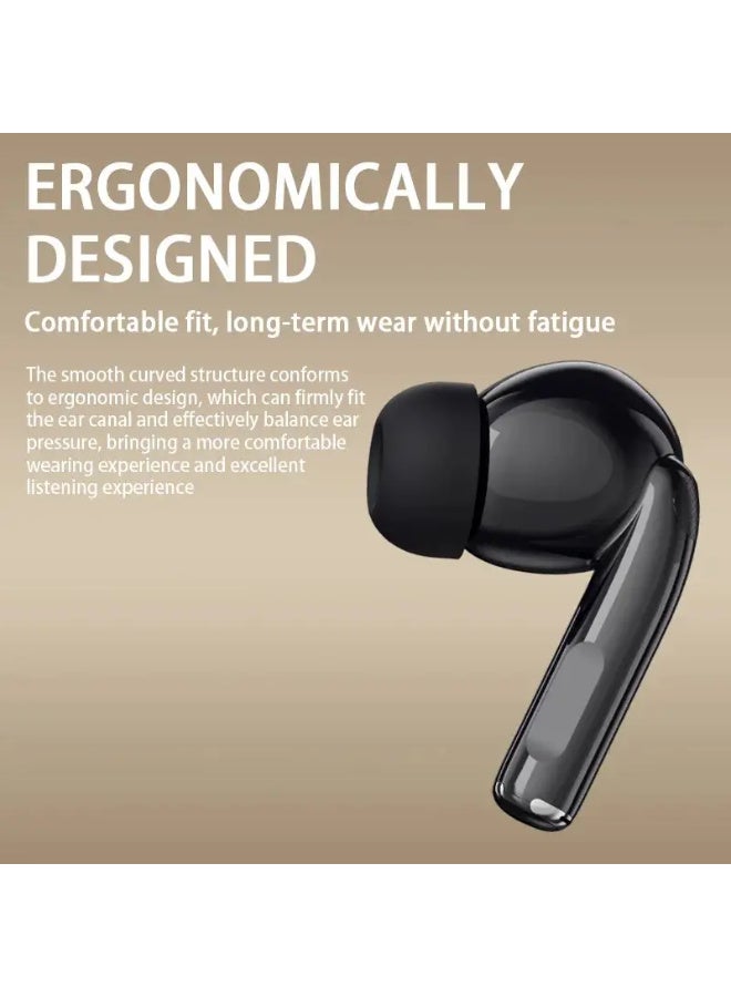 لينوفو سماعات أذن لاسلكية EA230 بتقنية بلوتوث 5.4 المتطورة لاتصال مستقر وصوت منخفض الكمون. تتميز بتصميم مريح داخل الأذن لارتداء آمن ومريح طوال اليوم، بالإضافة إلى علبة شحن كبيرة السعة تدوم حتى 40 ساعة. - Image 4