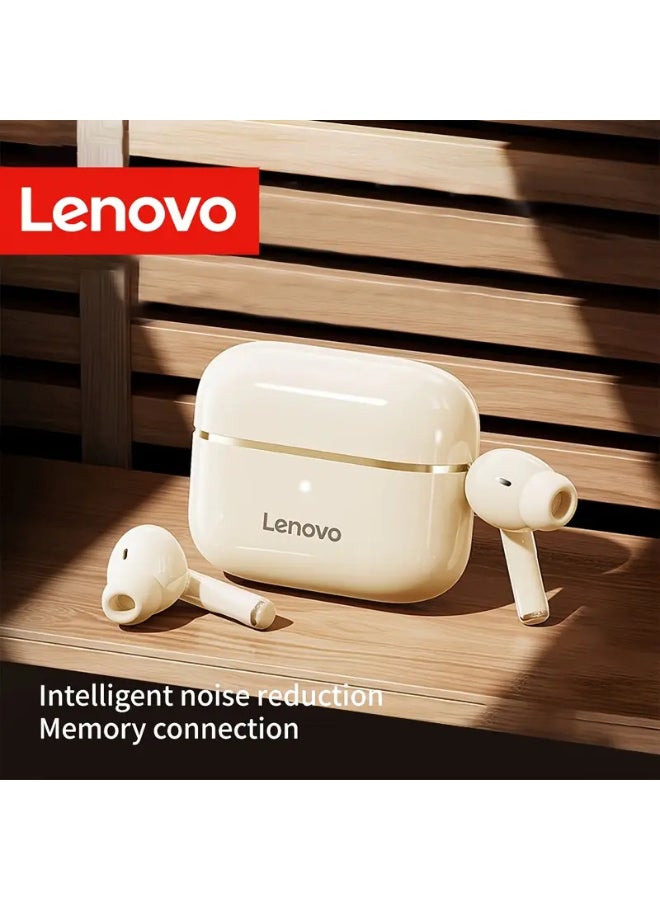 لينوفو سماعات أذن لاسلكية EA230 بتقنية بلوتوث 5.4 المتطورة لاتصال مستقر وصوت منخفض الكمون. تتميز بتصميم مريح داخل الأذن لارتداء آمن ومريح طوال اليوم، بالإضافة إلى علبة شحن كبيرة السعة تدوم حتى 40 ساعة. - Image 2