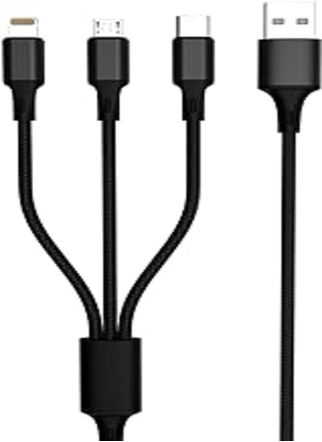 Iconz ICONZ Aluminum Braided 3in1 Charging Cable-LINK L14 