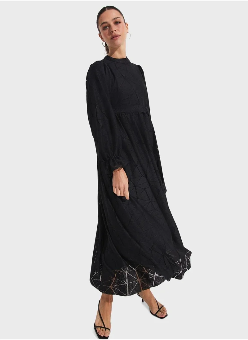 JUNE Long Sleeve Maxi Dress