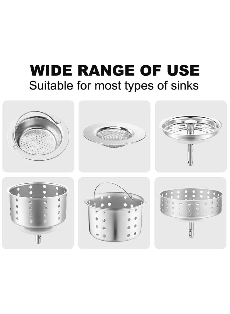 100 Pack Disposable Kitchen Sink Strainer Bags, Elastic Anti-Clogging Mesh Filter Bags with Box for Easy Waste Disposal and Drain Protection - Image 2