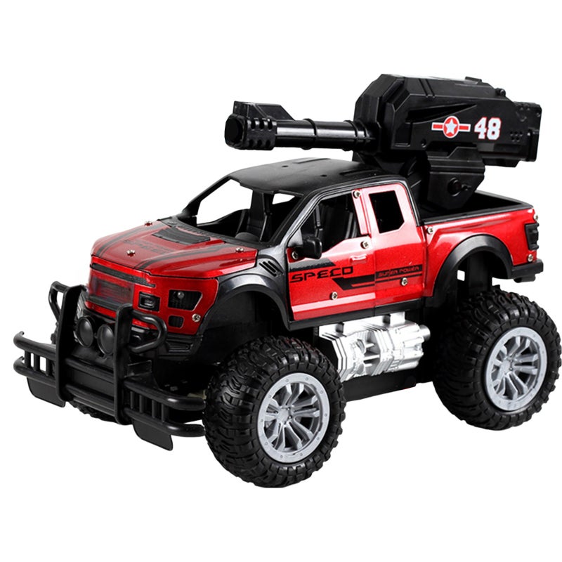 Remote Control Car, 1:18 Scale All Terrain Water Shooting Remote Control Car, Rechargeable Electric Off-Road Vehicle with LED Headlights, Car Toy Gifts for Boys Girls Kids - Image 1