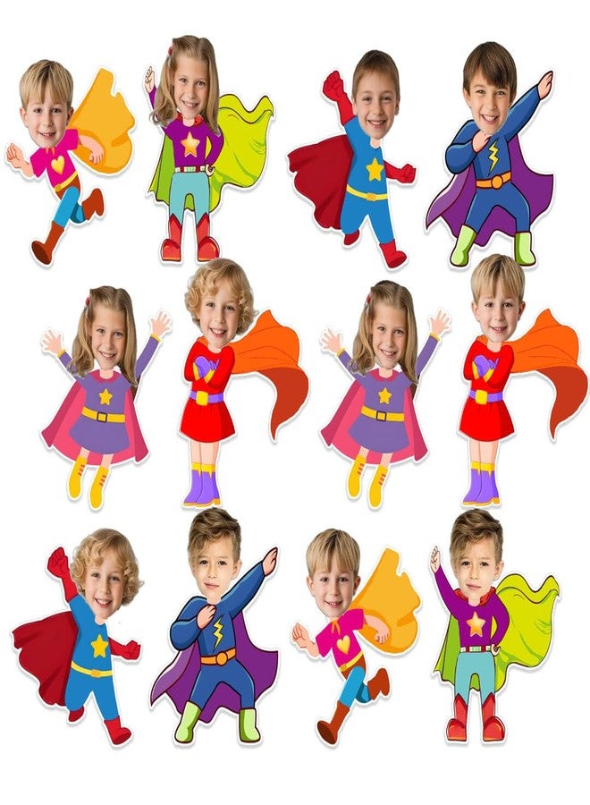 48 Super Themed Cutouts Bulletin Board Decorations Hero Theme Paper Cut Outs DIY Photo Picture Craft for Kids Back to School Bulletin Board Kindergarten Party Classroom Birthday Supplies - Image 1