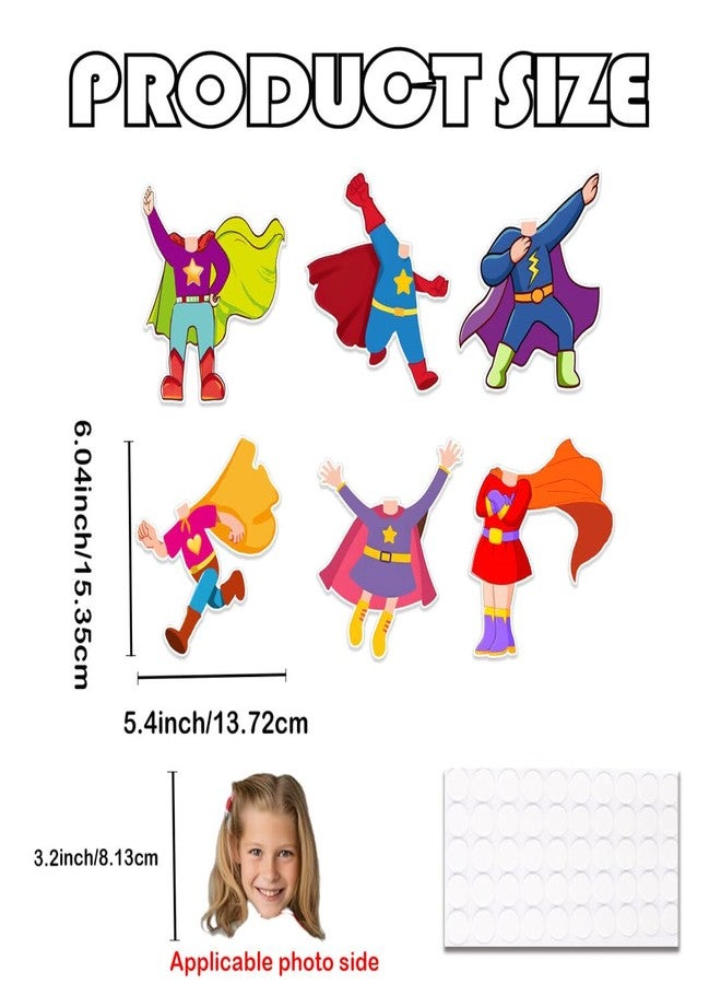48 Super Themed Cutouts Bulletin Board Decorations Hero Theme Paper Cut Outs DIY Photo Picture Craft for Kids Back to School Bulletin Board Kindergarten Party Classroom Birthday Supplies - Image 2