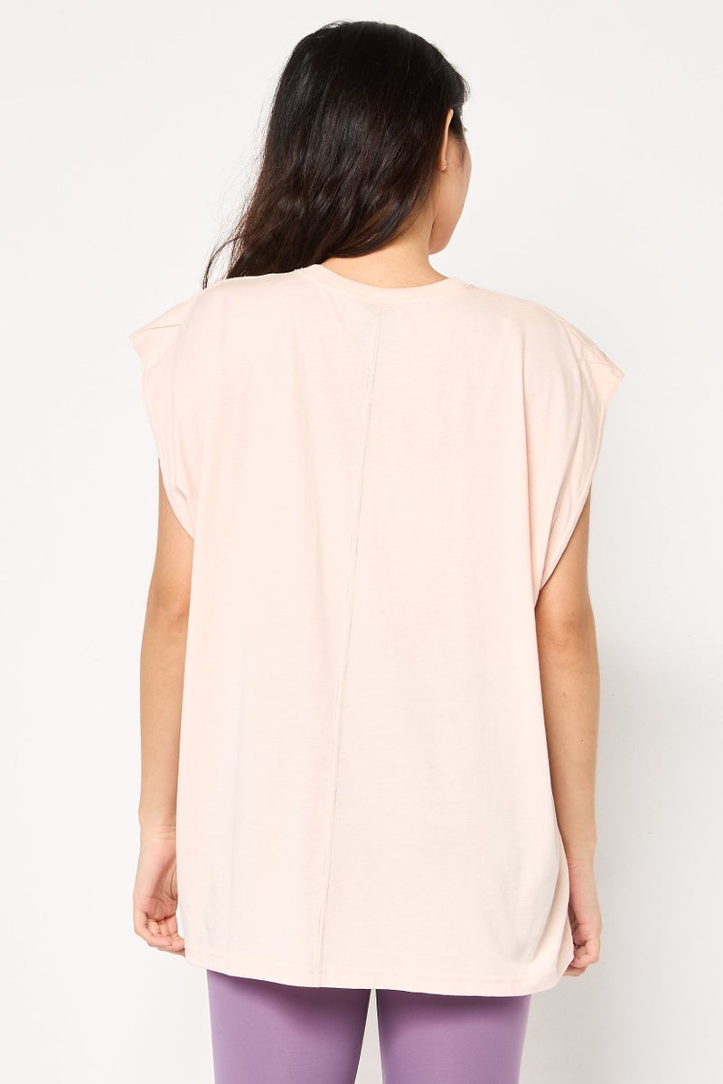 Nike Women Oversized Fit Sleeveless Outdoor Tank Top, Peach - Image 4