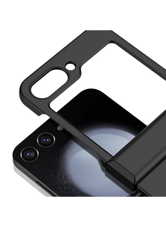 S-TOP Case For Samsung Galaxy Z Flip5 Three Parts Gradient Color Skin Feel PC Full Coverage Shockproof Phone Case - Image 5